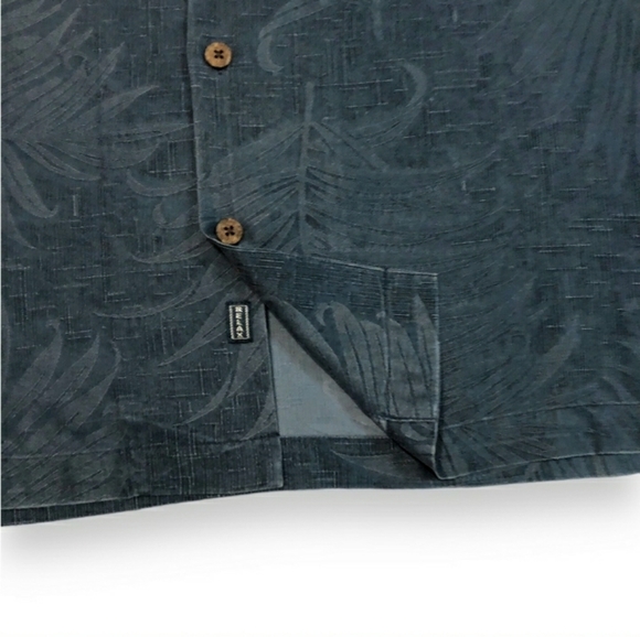 TOMMY BAHAMA Relax 100% Silk Jacquard Camp Shirt - Picture 4 of 8